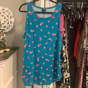 Size 2 torrid watermelon tank top